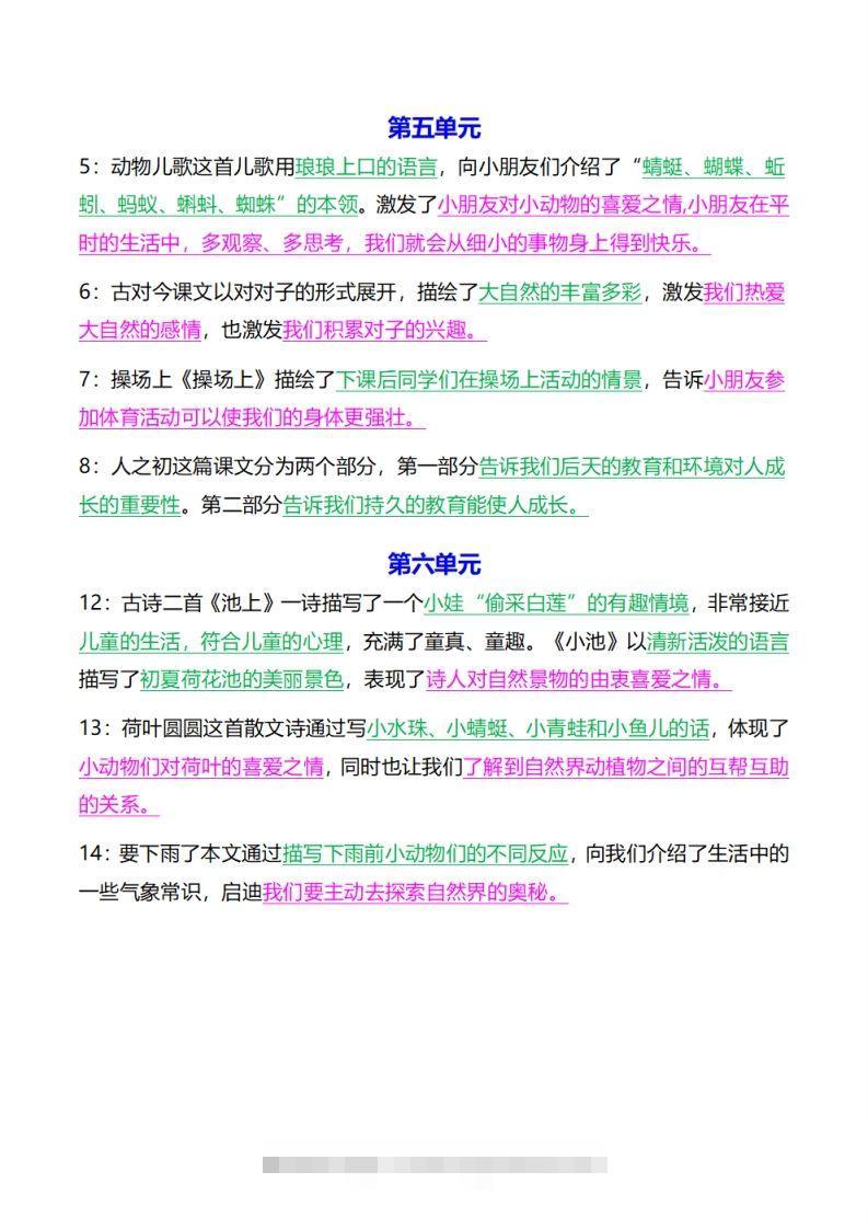 图片[3]-《中心思想背诵》一下语文-资源V站