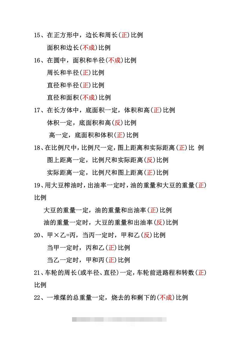 图片[3]-六年级下册数学正反比例专项练习-资源V站