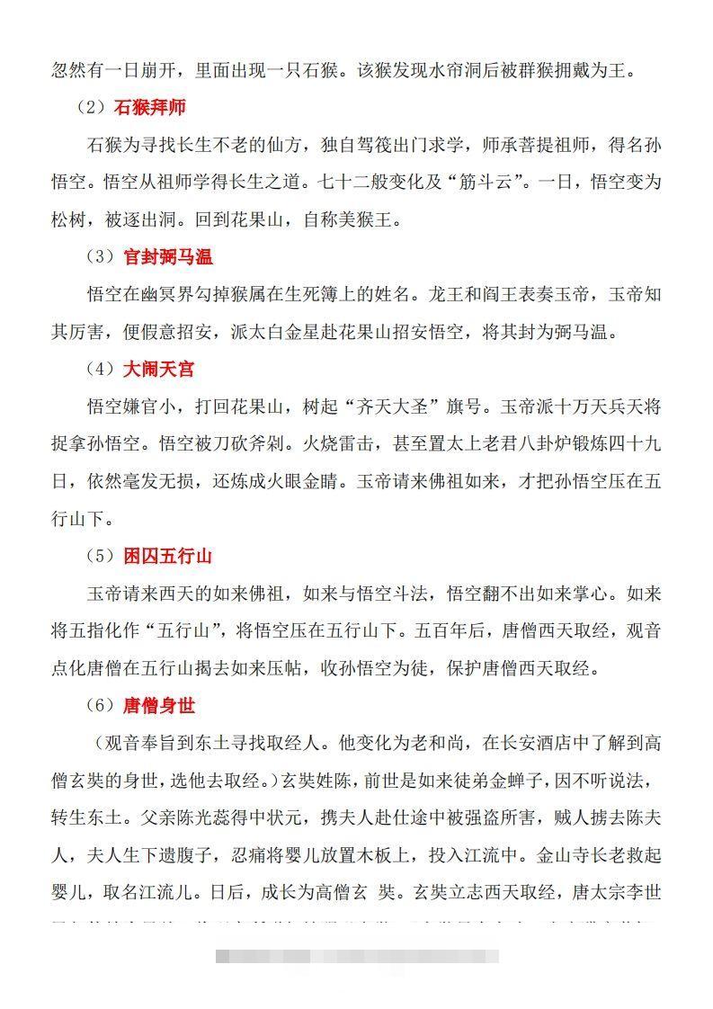 图片[3]-四大名著知识点汇总之《西游记》-资源V站