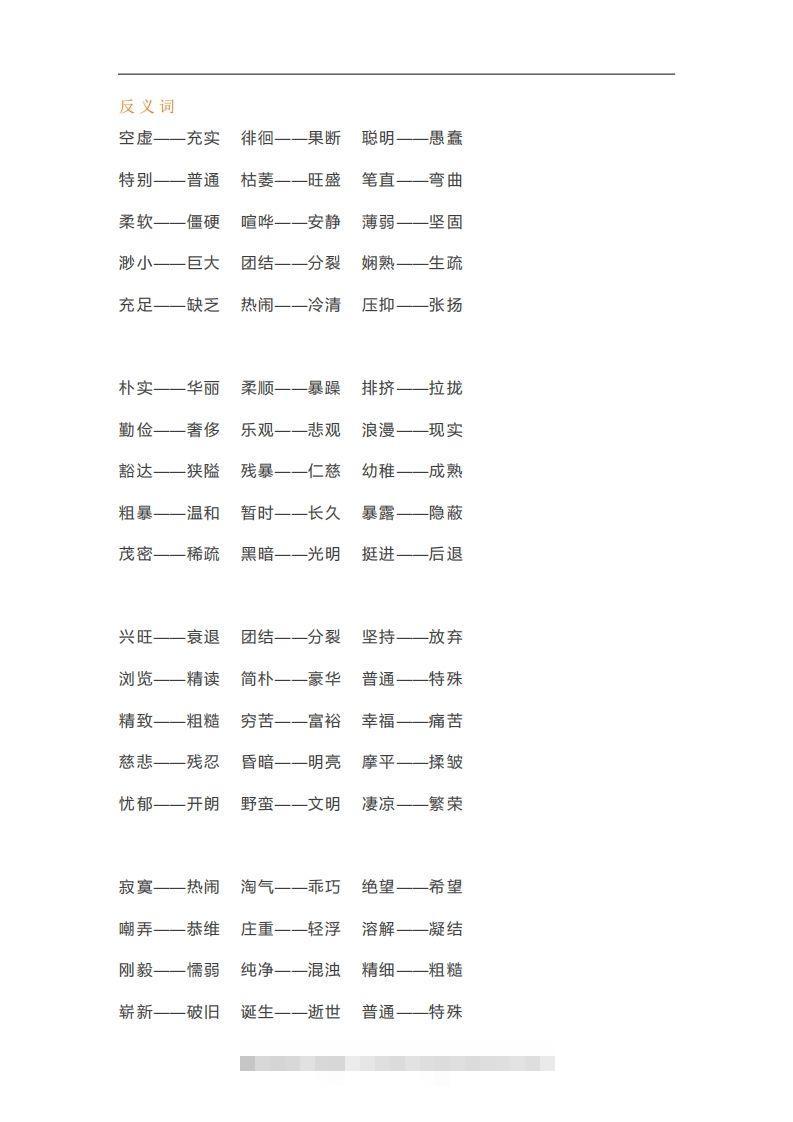 图片[3]-六年级语文下册近义词反义词汇总（部编版）-资源V站