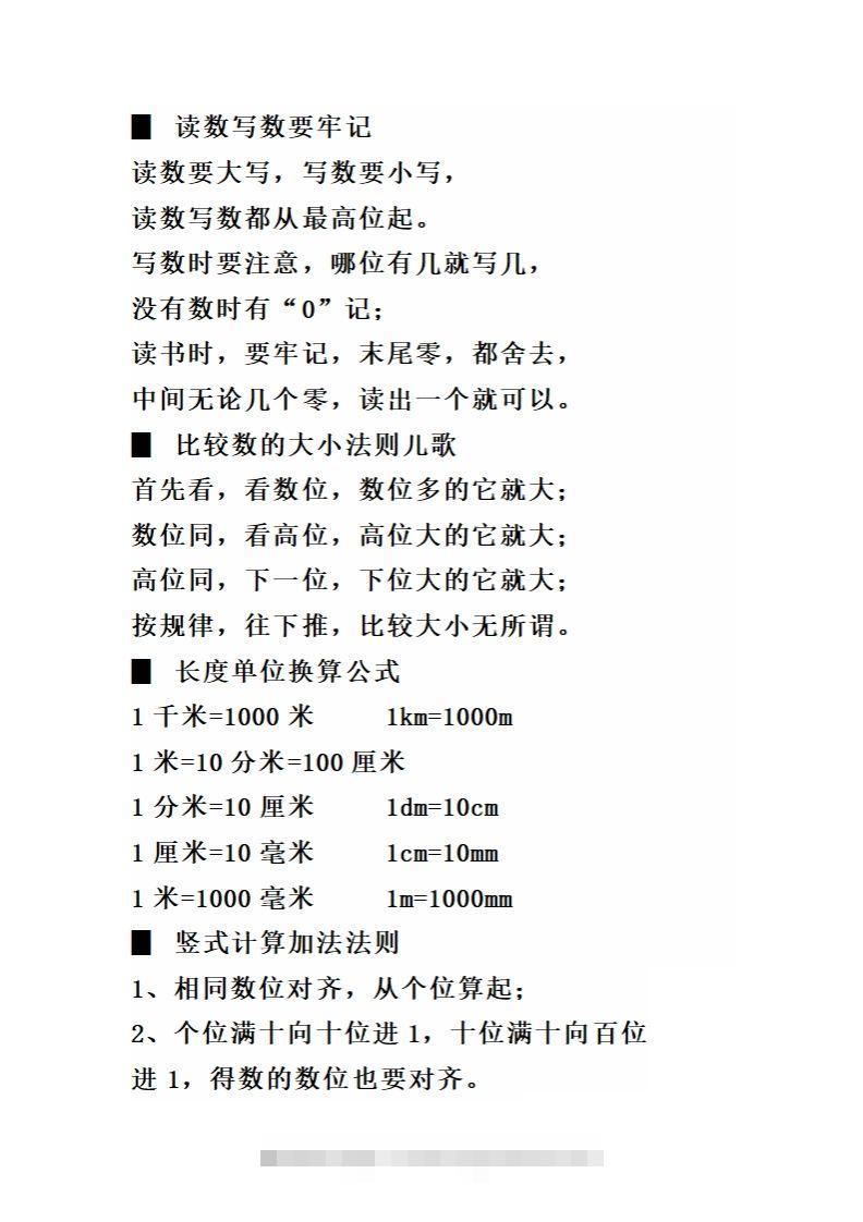 图片[2]-二（下）数学必背顺口溜口诀汇总-资源V站