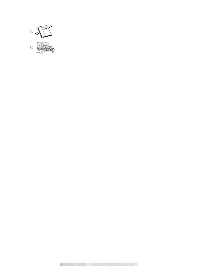 图片[2]-2020-2021学年浙江省湖州市德清县四年级上学期期末英语真题及答案(Word版)-资源V站