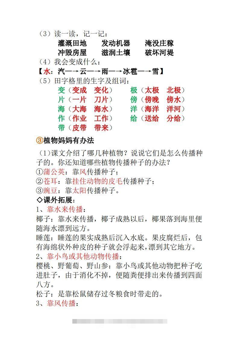 图片[2]-二年级上册语文全册重点知识点汇总-资源V站