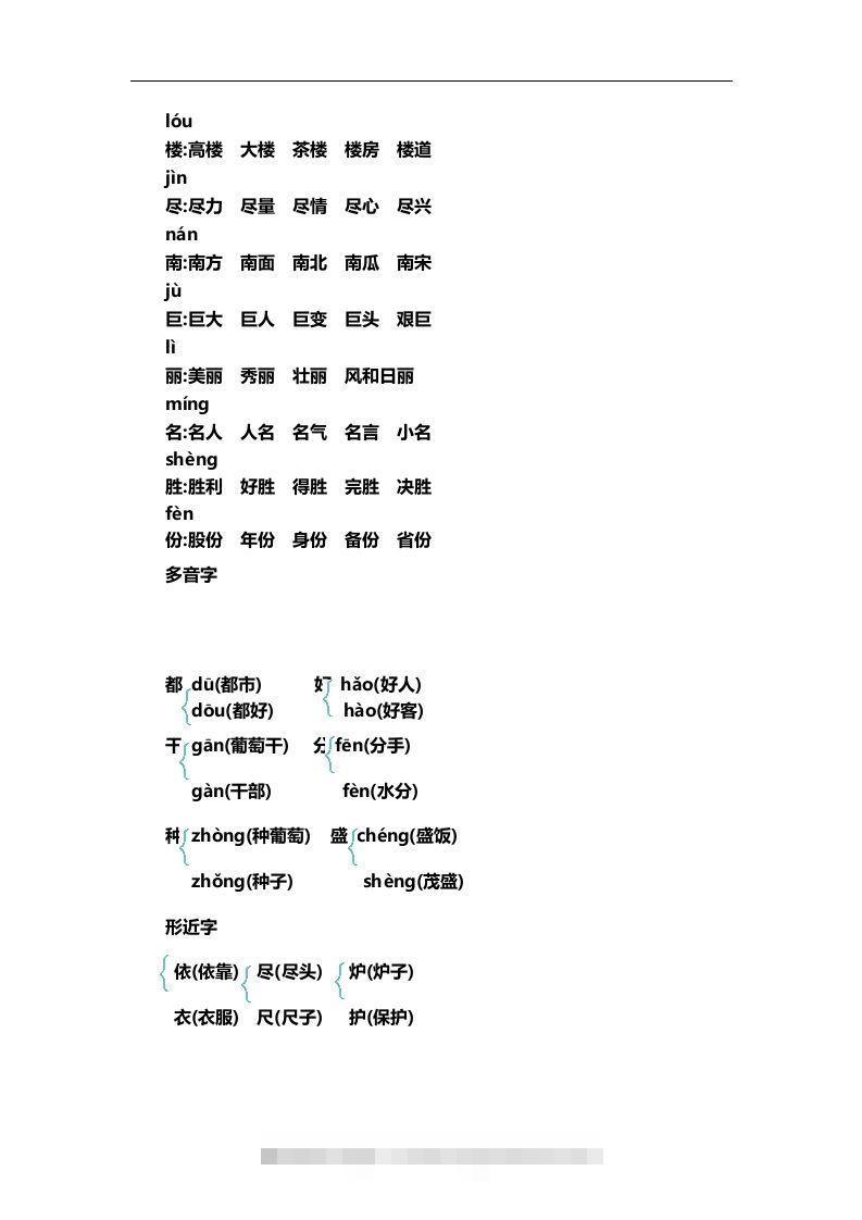 图片[2]-二上语文第四单元知识重点-资源V站