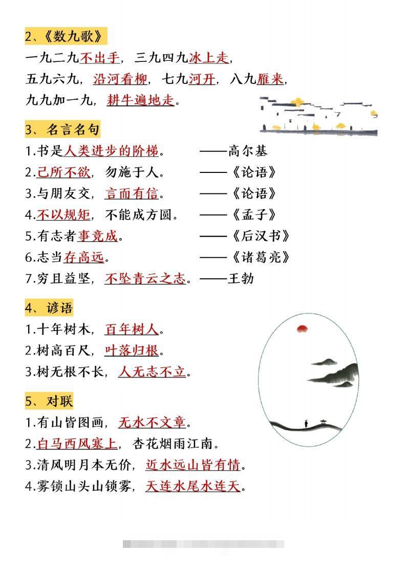 图片[2]-二年级上册语文期末知识点归纳汇总(1)-资源V站