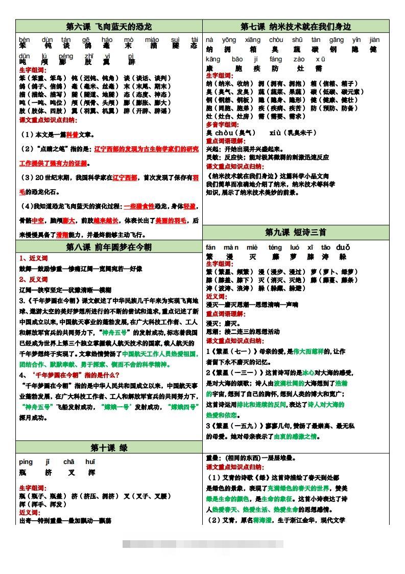 图片[2]-【课课贴】四下语文-资源V站