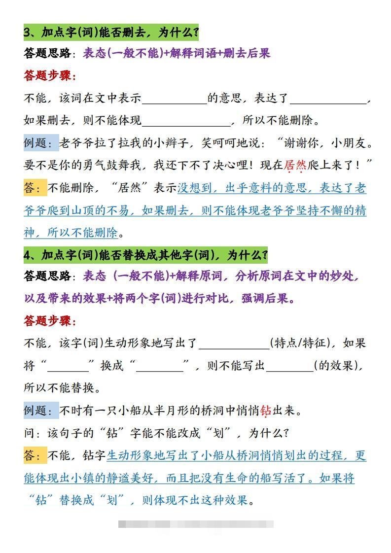 图片[2]-【16条阅读理解常考题型和答题技巧】六下语文-资源V站