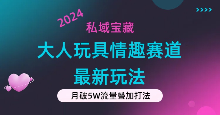 私域宝藏：大人玩具情趣赛道合规新玩法，零投入，私域超高流量成单率高-资源V站