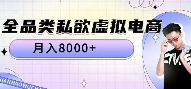 全品类私欲虚拟电商，月入8000+【揭秘】-资源V站