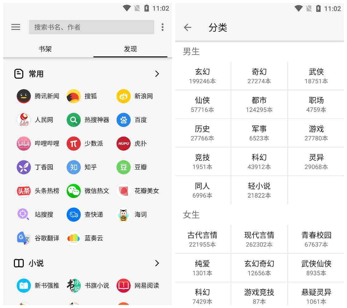 轻阅v10068纯净版 内置2000+书源-资源V站