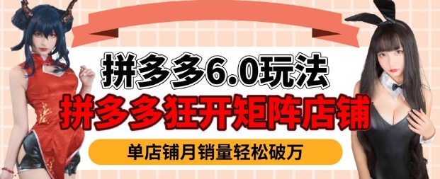 拼多多虚拟商品暴利6.0玩法，轻松实现月入过W-资源V站