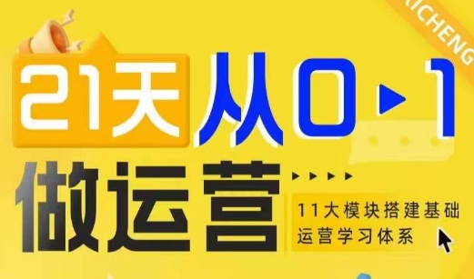 21天从0-1做运营，11大维度搭建基础运营学习体系-资源V站
