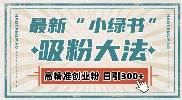 最新自动化“吸粉术”，小绿书激活私域流量，每日轻松吸引300+高质精准粉!-资源V站