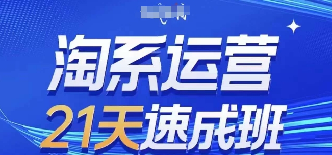 淘系运营21天速成班(更新24年11月)，0基础轻松搞定淘系运营，不做假把式-资源V站