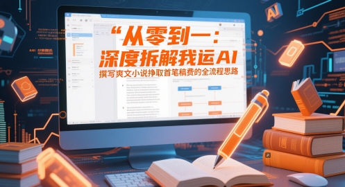 从零到一：深度拆解我运用AI撰写爽文小说挣取首笔稿费的全流程思路-资源V站