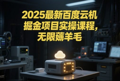 2025最新百度云机掘金项目实操课程单窗口保底5-10元月收益单窗口150+【揭秘】-资源V站