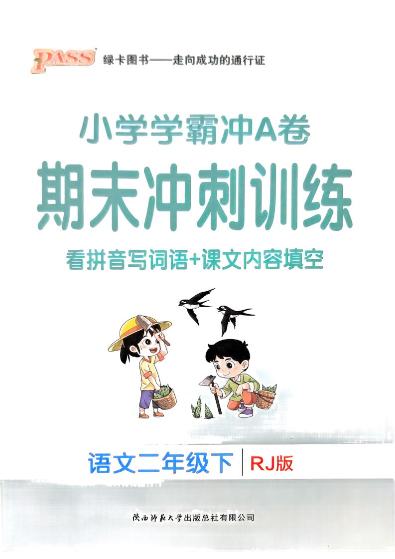 二下语文学霸冲A期末冲刺（看拼音写词语+课文内容填空）-资源V站