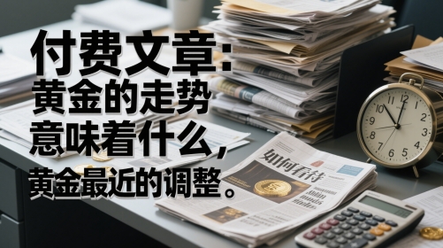 付费文章：黄金的走势意味着什么，如何看待黄金最近的调整-资源V站