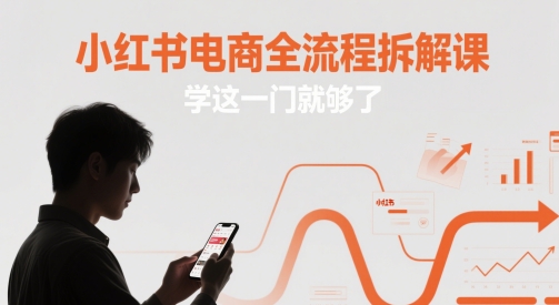 小红书电商全流程拆解课，学这一门就够了-资源V站