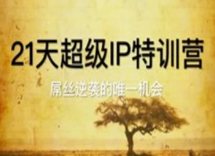 21天超级IP特训营，屌丝逆袭的唯一机会-资源V站