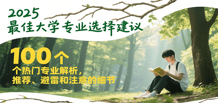 2025最佳大学专业选择建议，100个热门专业解析，推荐、避雷和注意的细节-资源V站