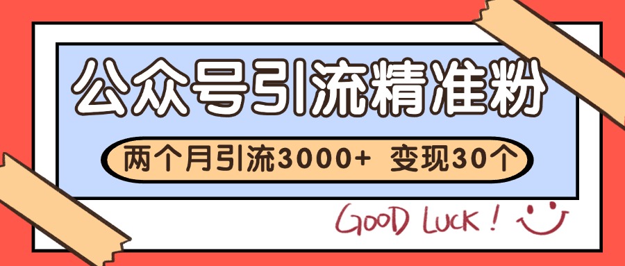 公众号私域获客，软文引流个人IP打造日引30+，快速沉淀起自己的私域流量池-资源V站