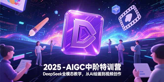 2025-AIGC中阶特训营，DeepSeek全模态教学，从AI绘画到视频创作-天行资源库