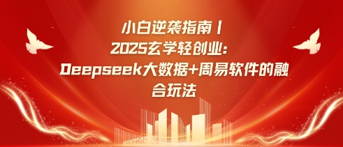 小白逆袭指南，2025玄学轻创业：Deepseek大数据+周易算法的融合玩法-资源V站