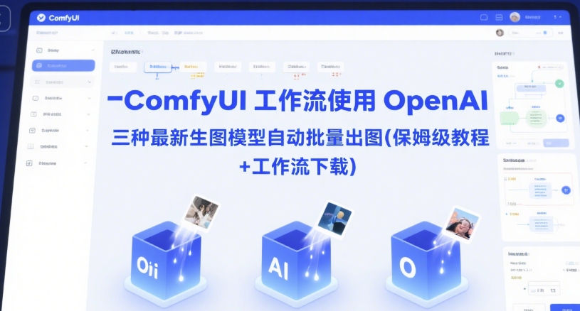 ComfyUI 工作流使用 OpenAI 三种最新生图模型自动批量出图(保姆级教程+工作流下载)-资源V站