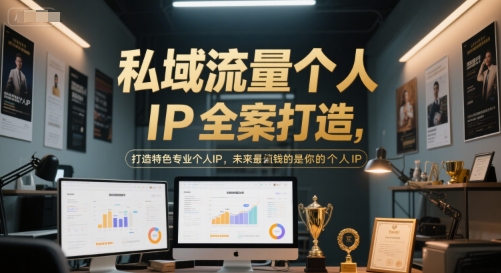 私域流量个人IP全案打造，打造特色专业个人IP，未来最值钱的是你的个人IP-资源V站