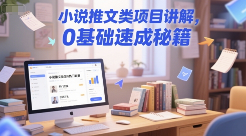 小说推文类项目讲解，0 基础速成秘籍-资源V站