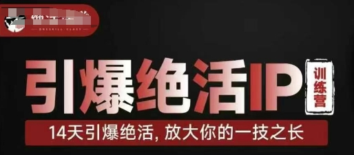 引爆绝活IP训练营，14天引爆绝活，放大你的一技之长-资源V站