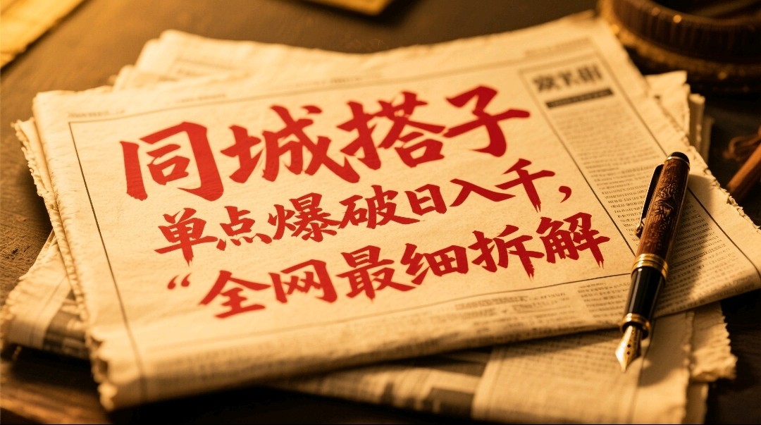 同城搭子群19.9单点爆破日入千，搭子组局月入万，全网最细拆解-资源V站