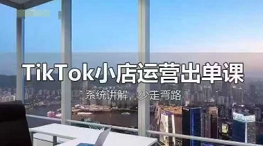 TikTok小店运营出单课，从开店选品、运营出单、发货回款，进行全流程讲解-资源V站