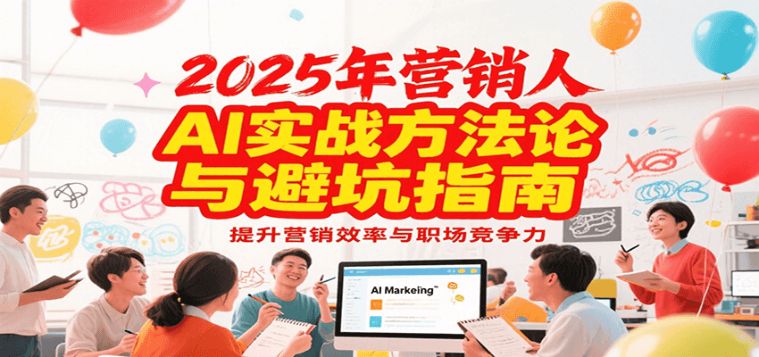 2025年营销实战方法论与避坑指南，利用AI提升营销效率与职场竞争力-资源V站