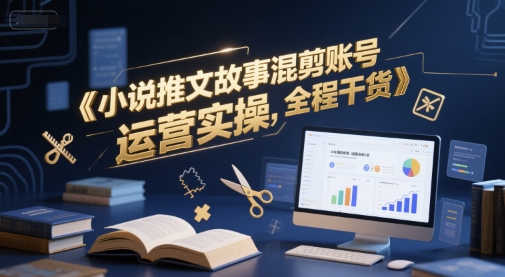 小说推文故事混剪账号运营实操，全程干货-资源V站