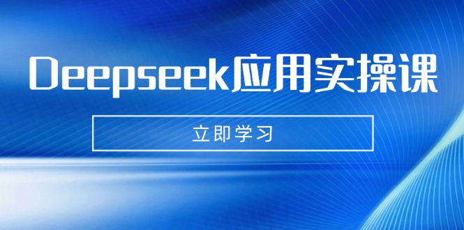 Deepseek应用实操课：AI制作数字妈妈、写真、短视频，辅导作业，PPT制作等-资源V站
