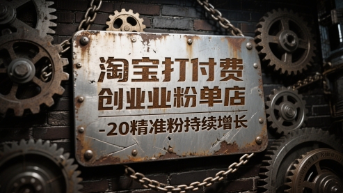 淘宝打付费创业粉单店每天稳定10-20精准粉持续增长【揭秘】-点点短视频网
