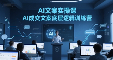 AI文案实操课，AI成交文案底层逻辑训练营-资源V站
